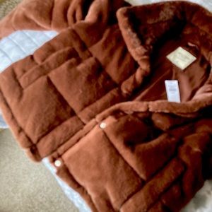 Fur jacket abercrombie and fitch